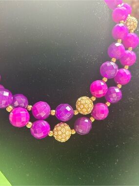 RARE! Kate Spade purple Galaxy Swirl necklace and bracelets